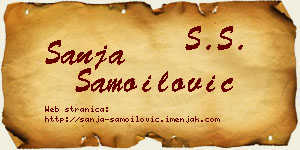 Sanja Samoilović vizit kartica